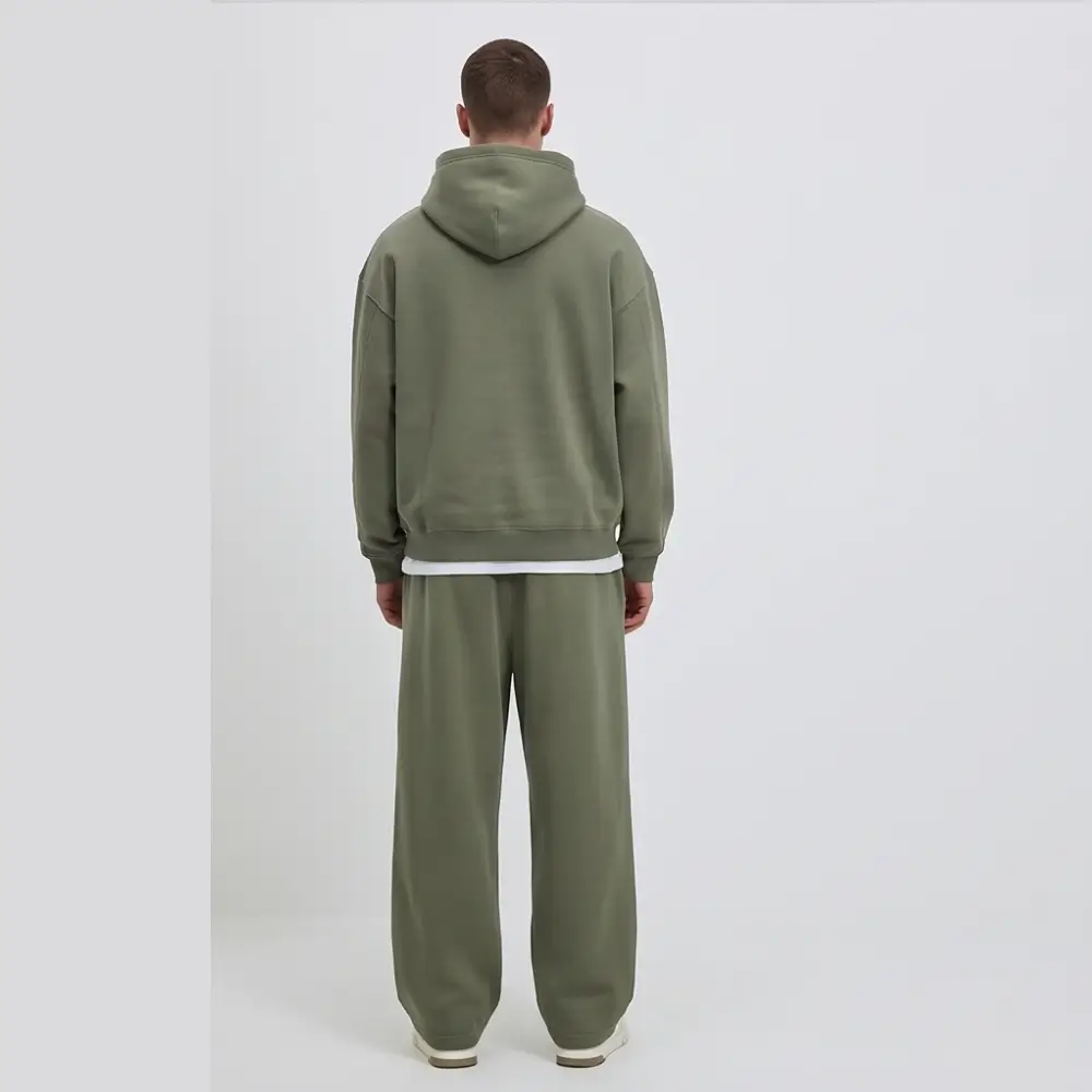 Men’s Heavyweight Oversized Fleece Tracksuit Set - Image 3