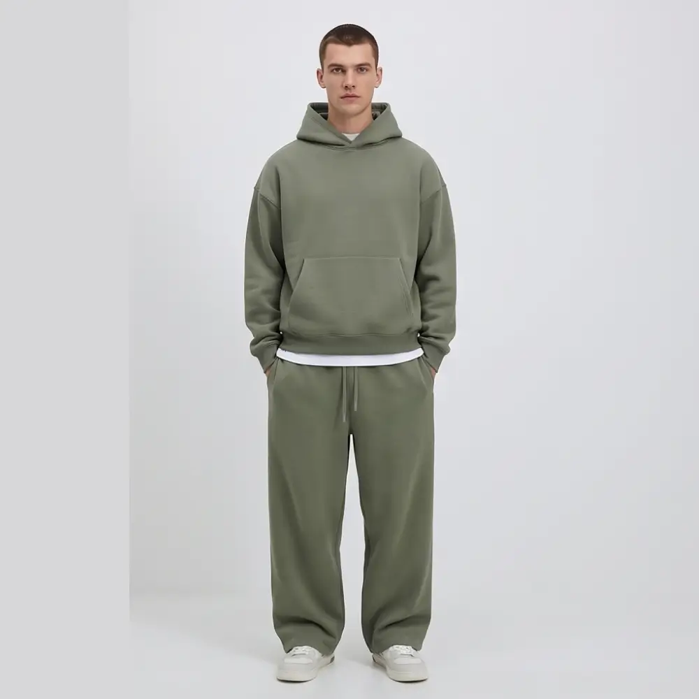 Men’s Heavyweight Oversized Fleece Tracksuit Set