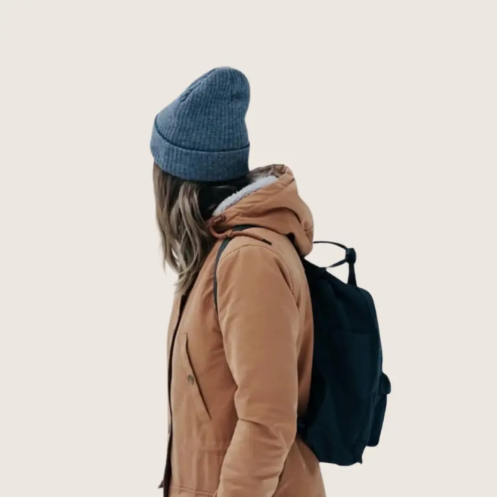 Ultra-Soft Ribbed Knit Fold-Over Winter Beanie
